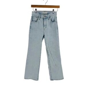 Levi's Light Wash High Rise Crop Flare Jeans Size 25 Classic Timeless Soft Girl